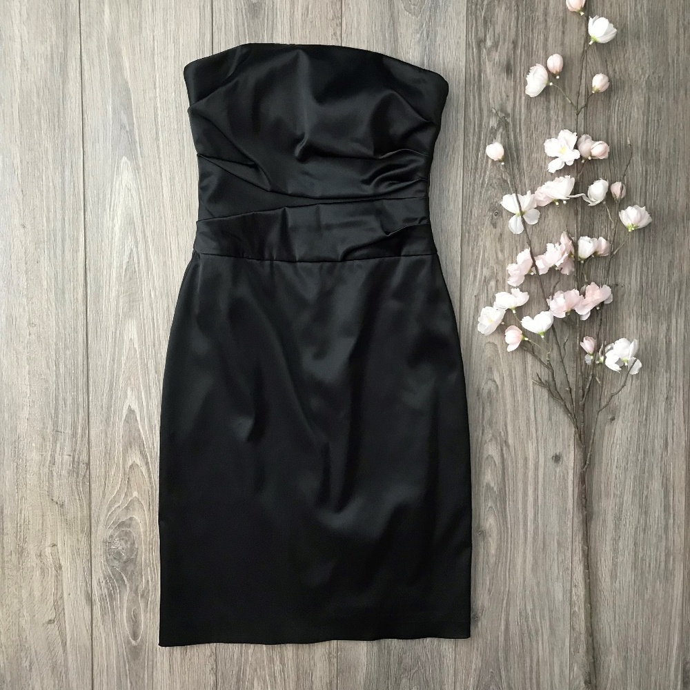 White House Black Market Black Strapless Size 00